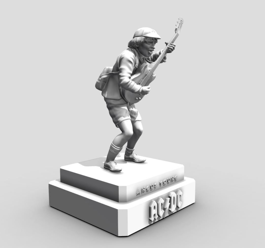 Angus young ACDC -  3dprinting 3D print model_7