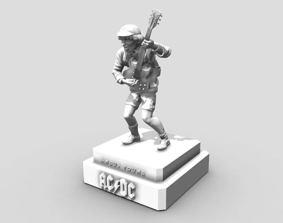 Angus young ACDC -  3dprinting 3D print model_0