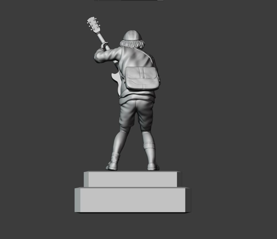 Angus young ACDC -  3dprinting 3D print model_13