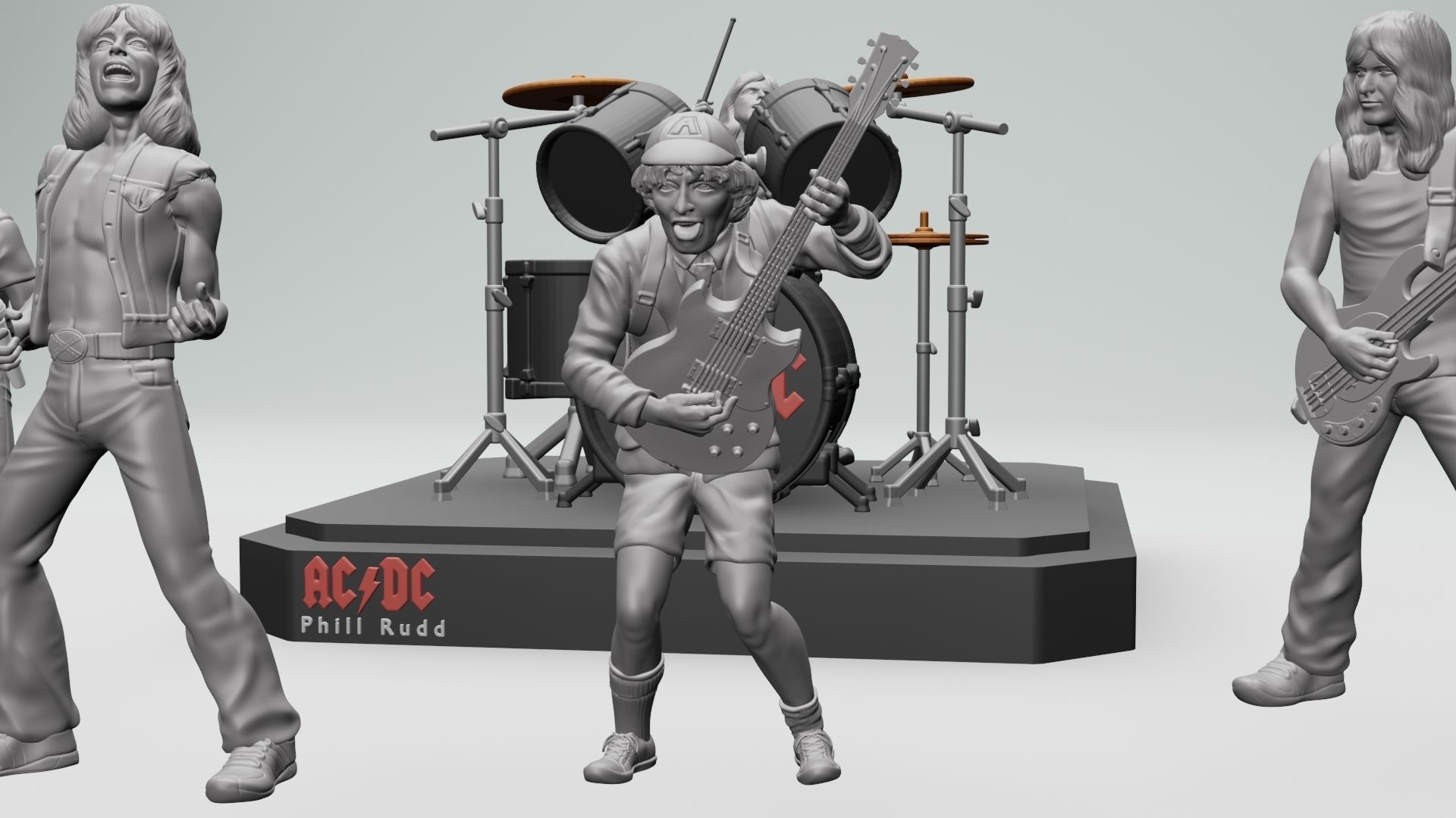 Angus young ACDC -  3dprinting 3D print model_16