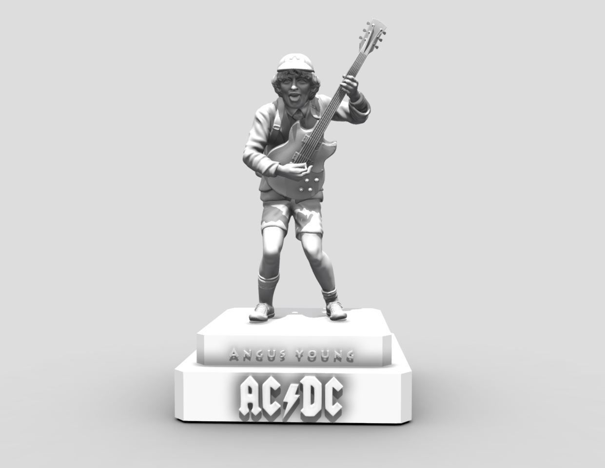 Angus young ACDC -  3dprinting 3D print model_3