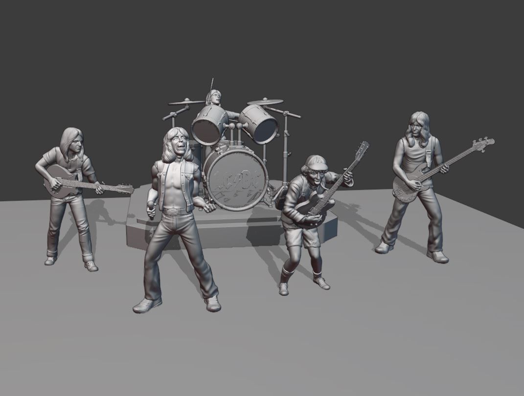 Angus young ACDC -  3dprinting 3D print model_22