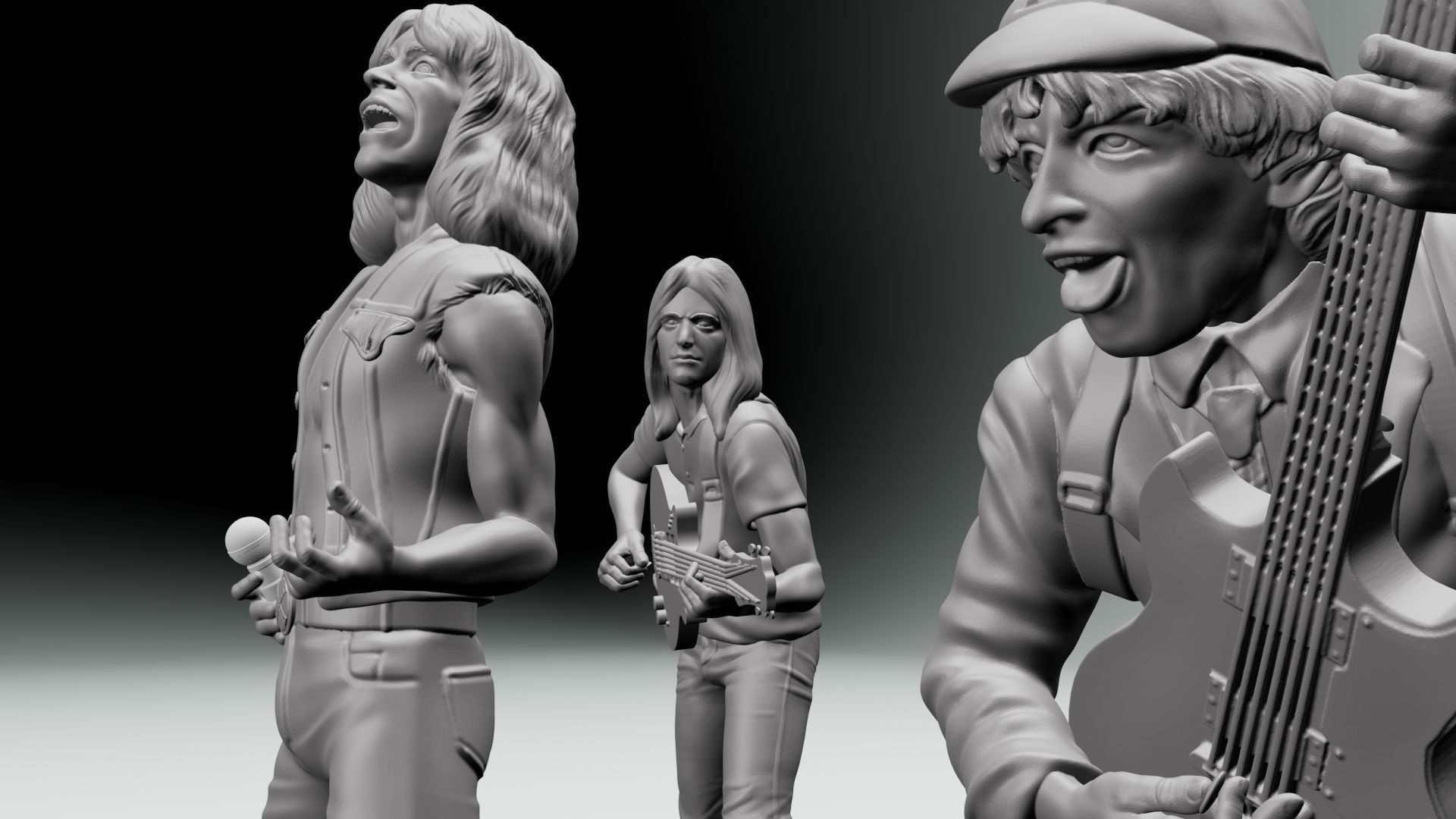 Angus young ACDC -  3dprinting 3D print model_1