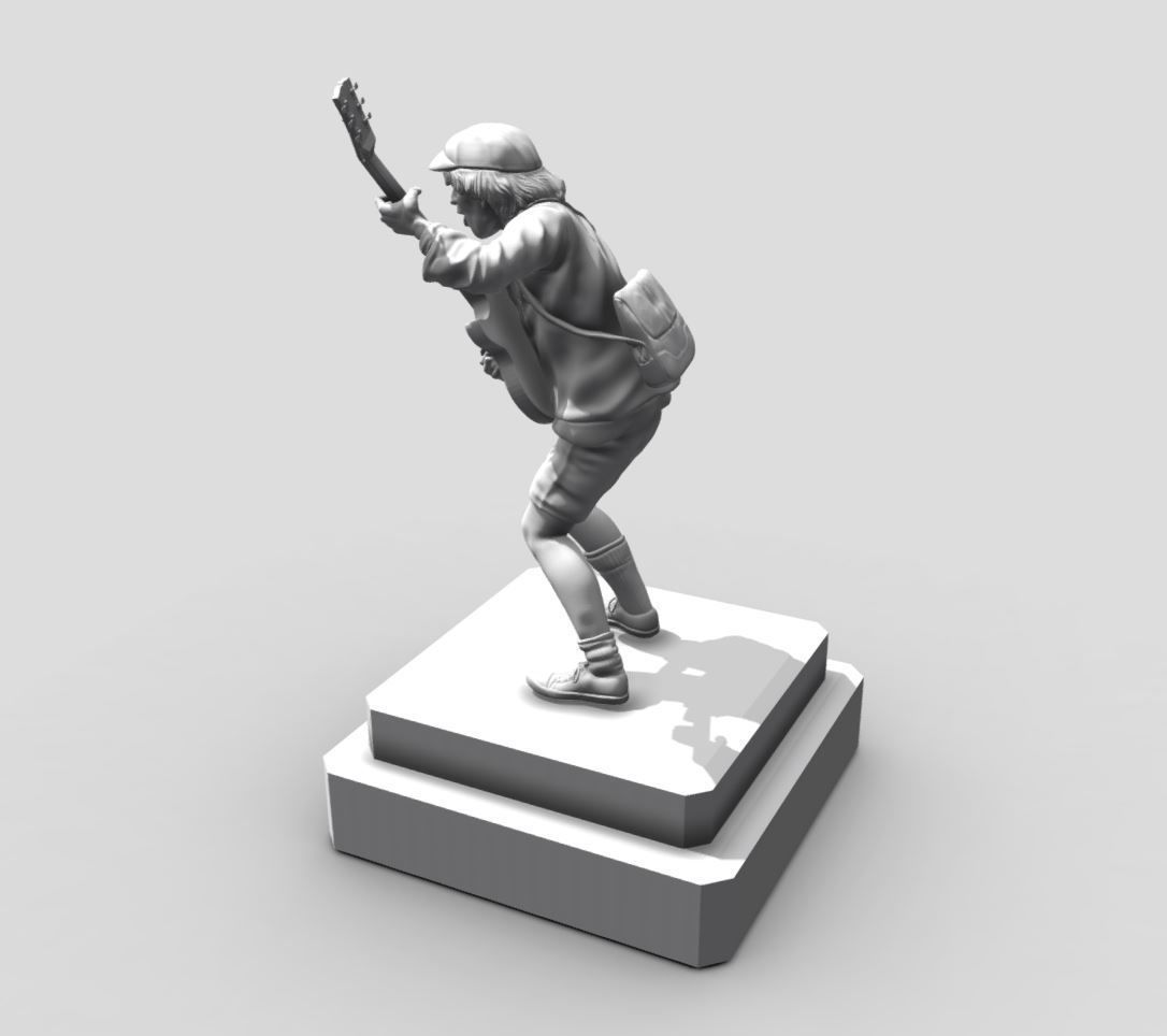 Angus young ACDC -  3dprinting 3D print model_8