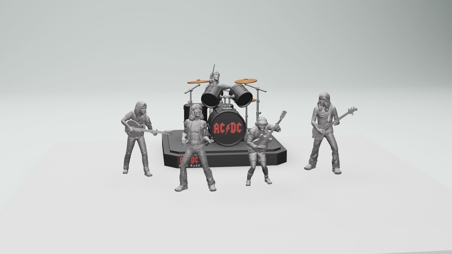 Angus young ACDC -  3dprinting 3D print model_12
