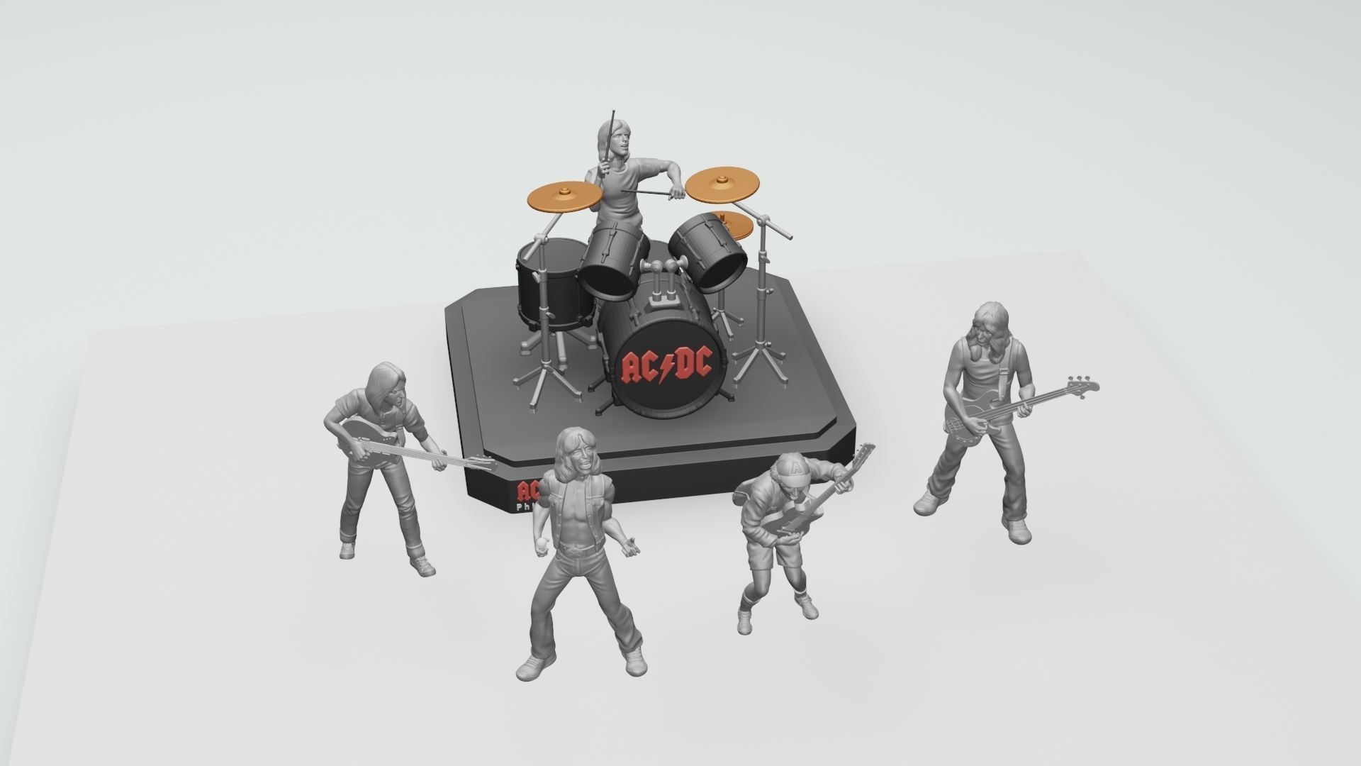 Angus young ACDC -  3dprinting 3D print model_15