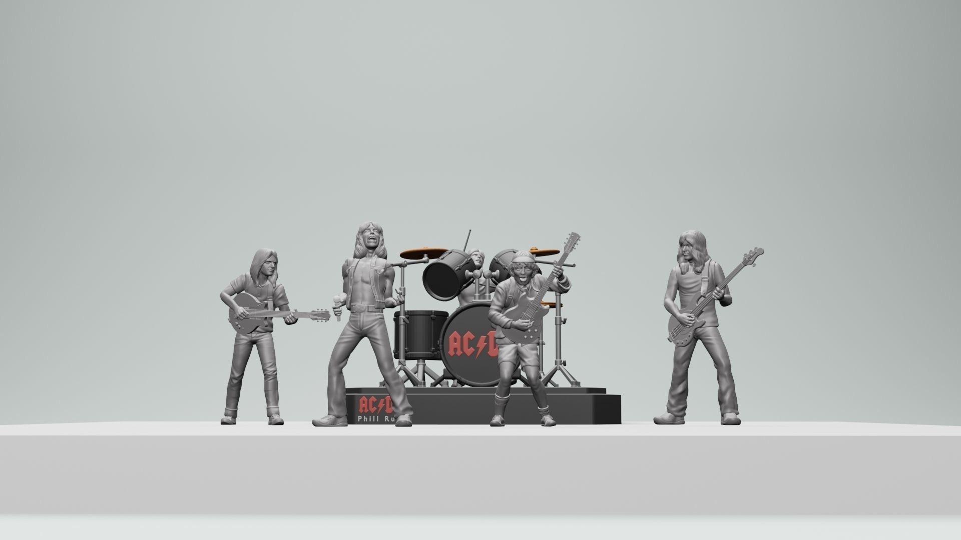 Angus young ACDC -  3dprinting 3D print model_14