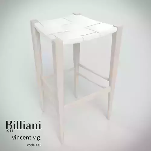 Billiani Vincent VG stool 445 white 3D model