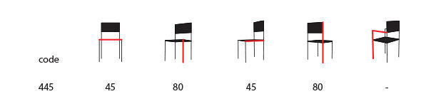 Billiani Vincent VG stool 445 white 3D model_1