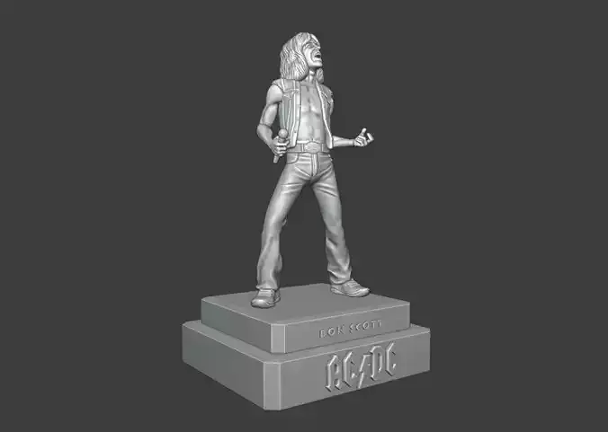 Bon Scott ACDC - 3d printing 3D print model