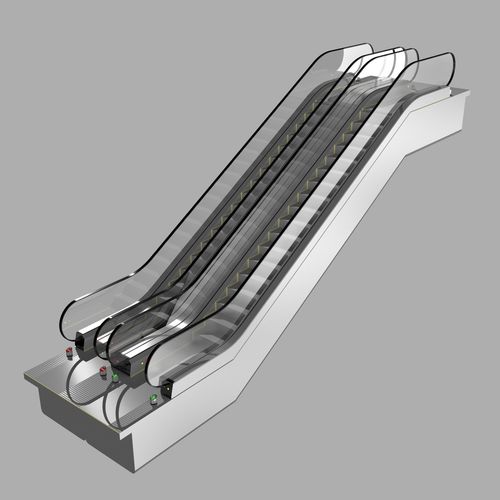 Escalator KONE Travelmaster 110 3D model 3D model