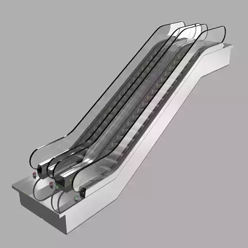 Escalator KONE Travelmaster 110 3D model 3D model