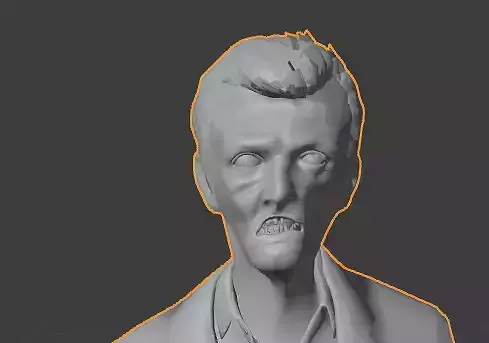 zombie ready for texturing and game ready