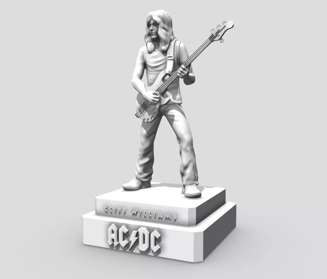 cliff williams ACDC - 3Dprinting 3D print model