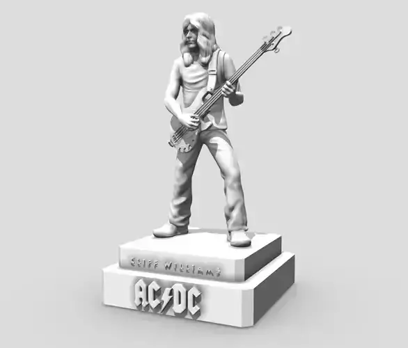 cliff williams ACDC - 3Dprinting 3D print model