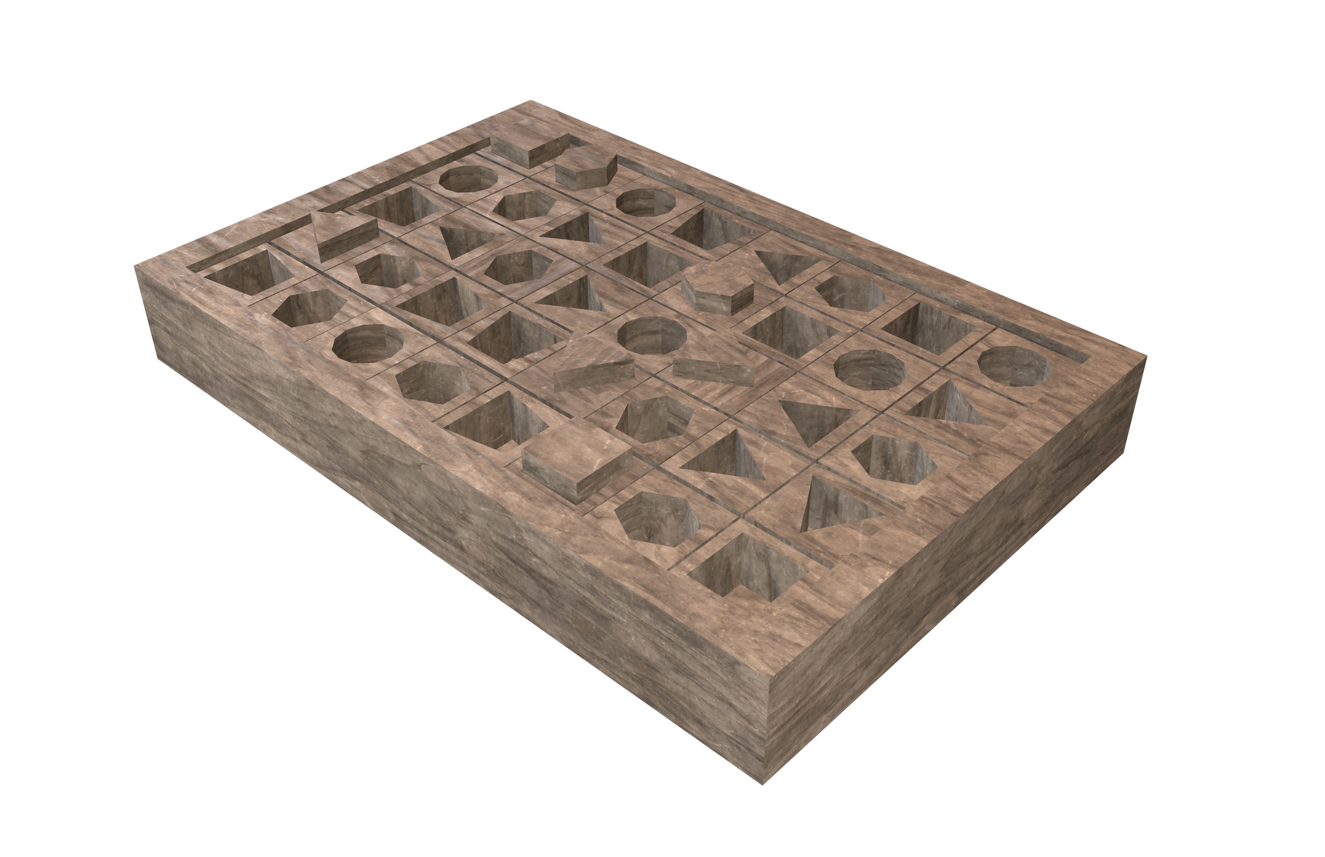 Board Game For Toddlers v1 002 Low-poly 3D model_3