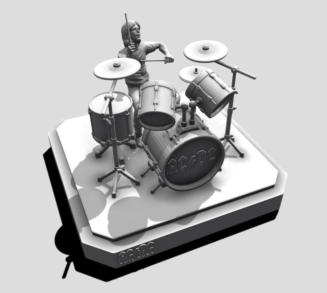 phill rudd ACDC - 3Dprinting 3D model 3D printable | CGTrader