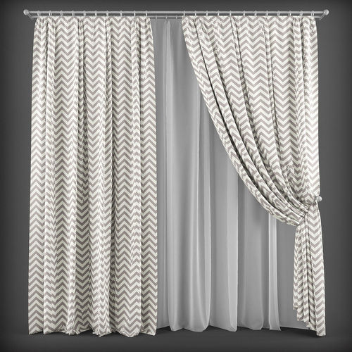 Curtain 3D model 146 Low-poly 3D model