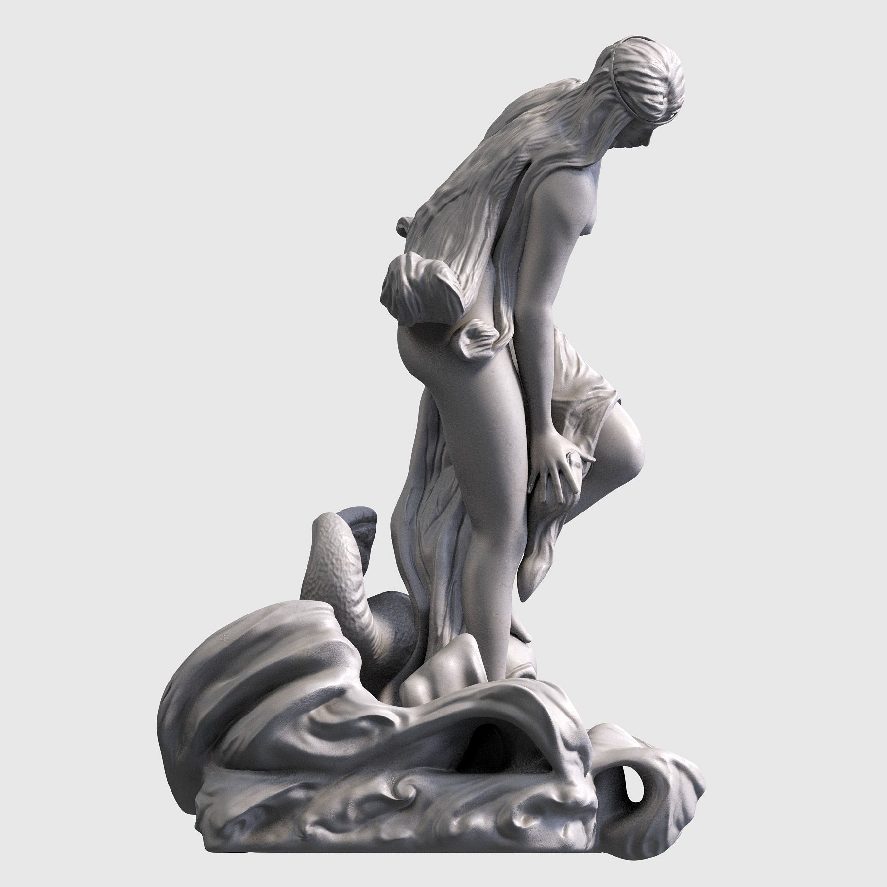 Sea Nymph 3D print model_9