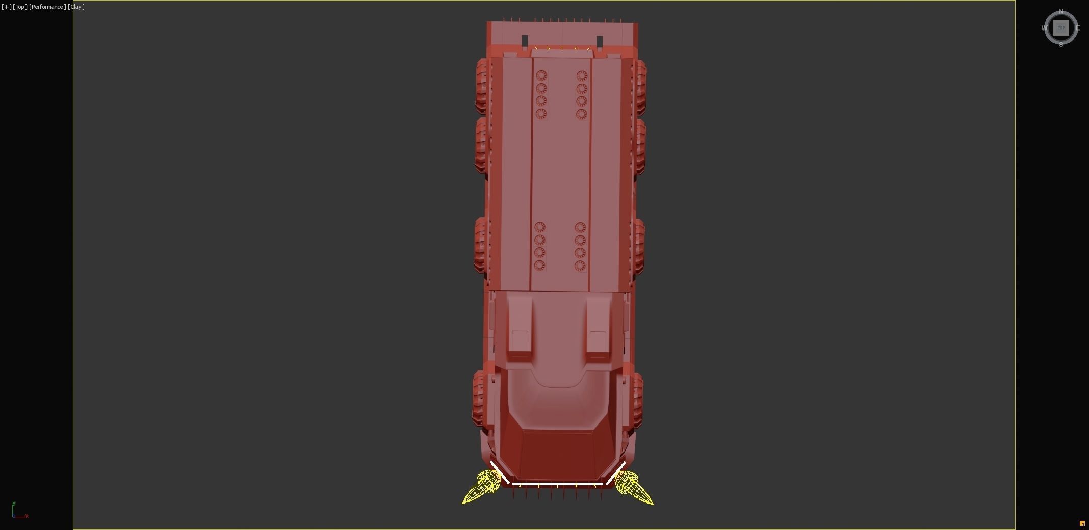 Scifi futuristic cyberpunk truck 3D model_23