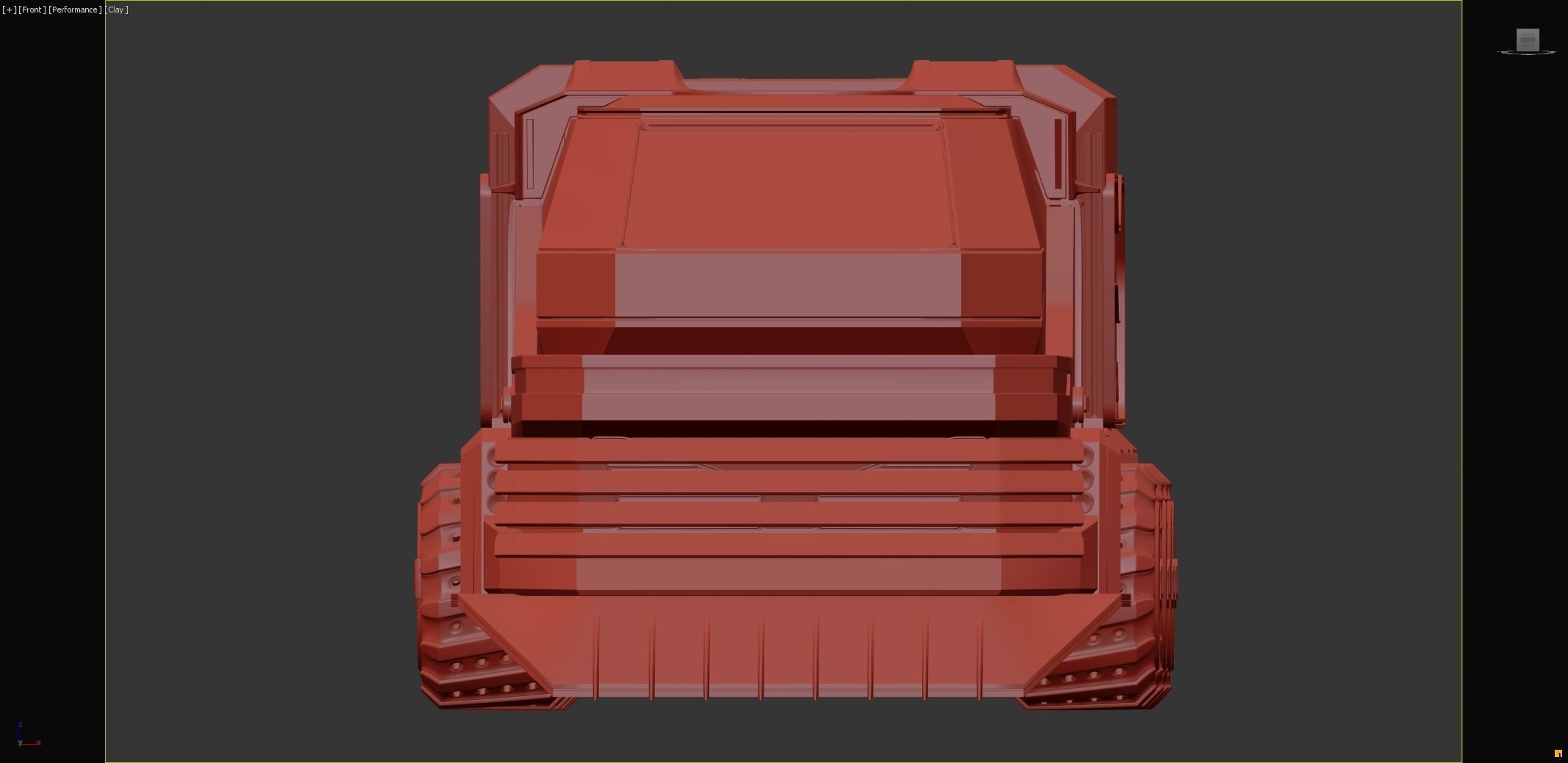 Scifi futuristic cyberpunk truck 3D model_24