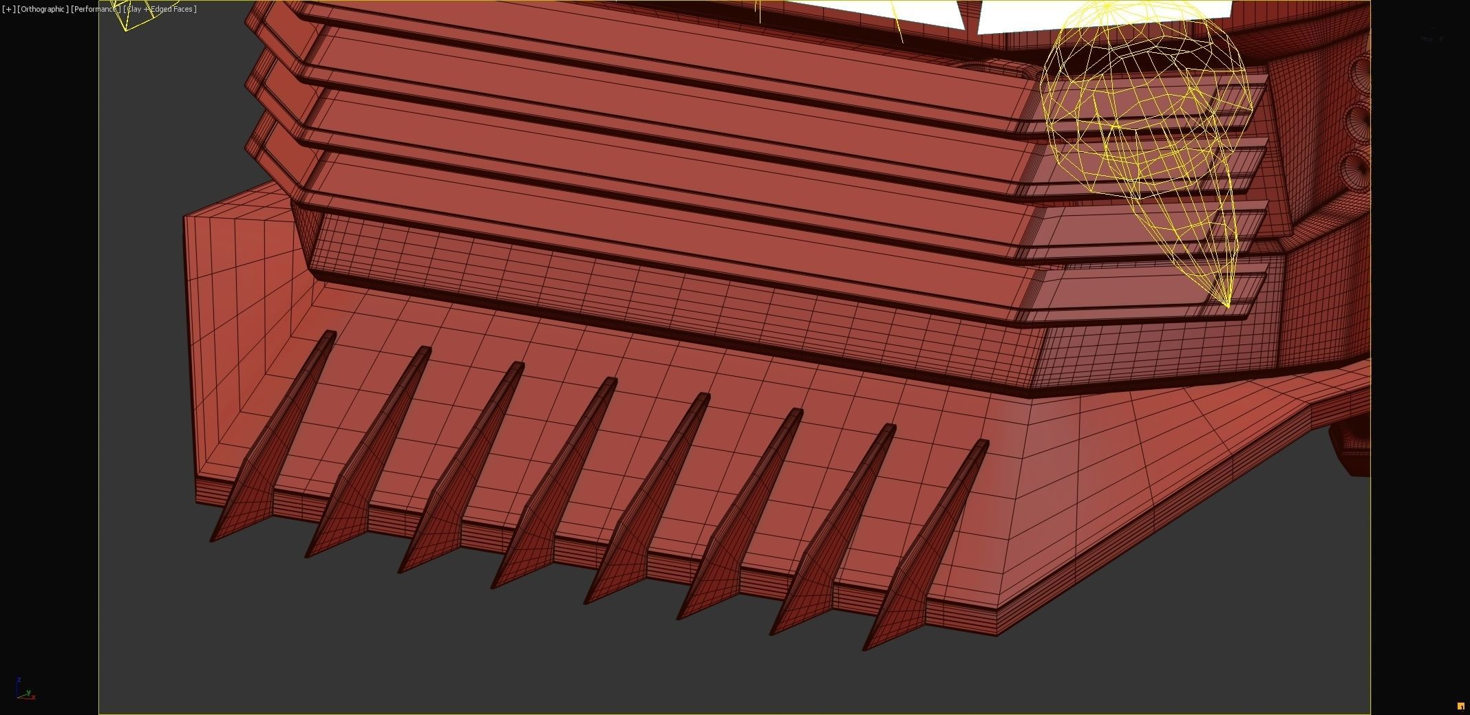 Scifi futuristic cyberpunk truck 3D model_20