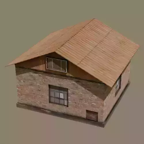 Low - Old - House - Brick - GameReady - Home - Apocalyptic