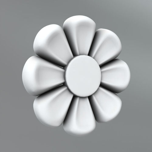 Carved Rosettes Medallions Free 3D model