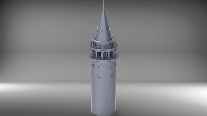 Galata Tower 3D model
