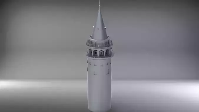 Galata Tower 3D model