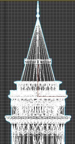 Galata Tower 3D model_9