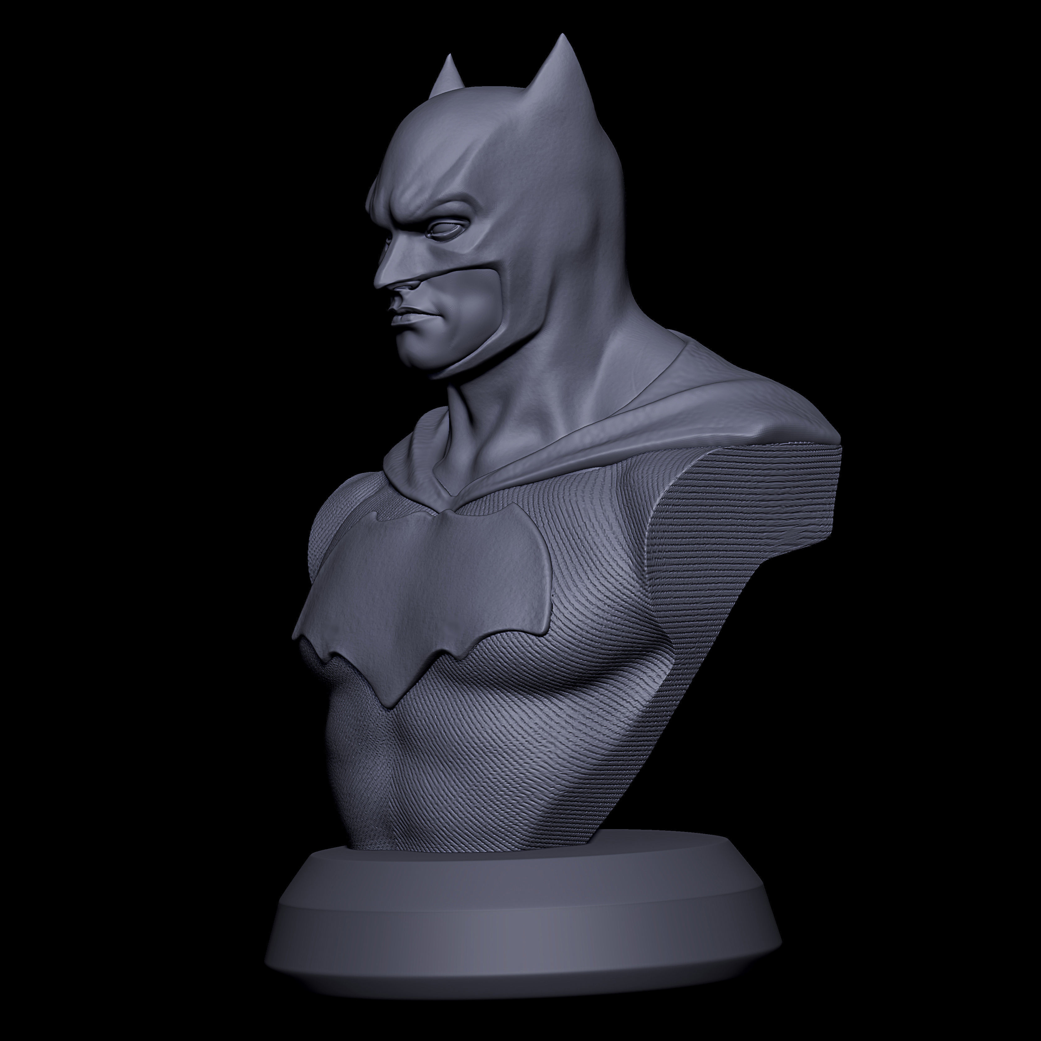 Batman bust 3D print model_3