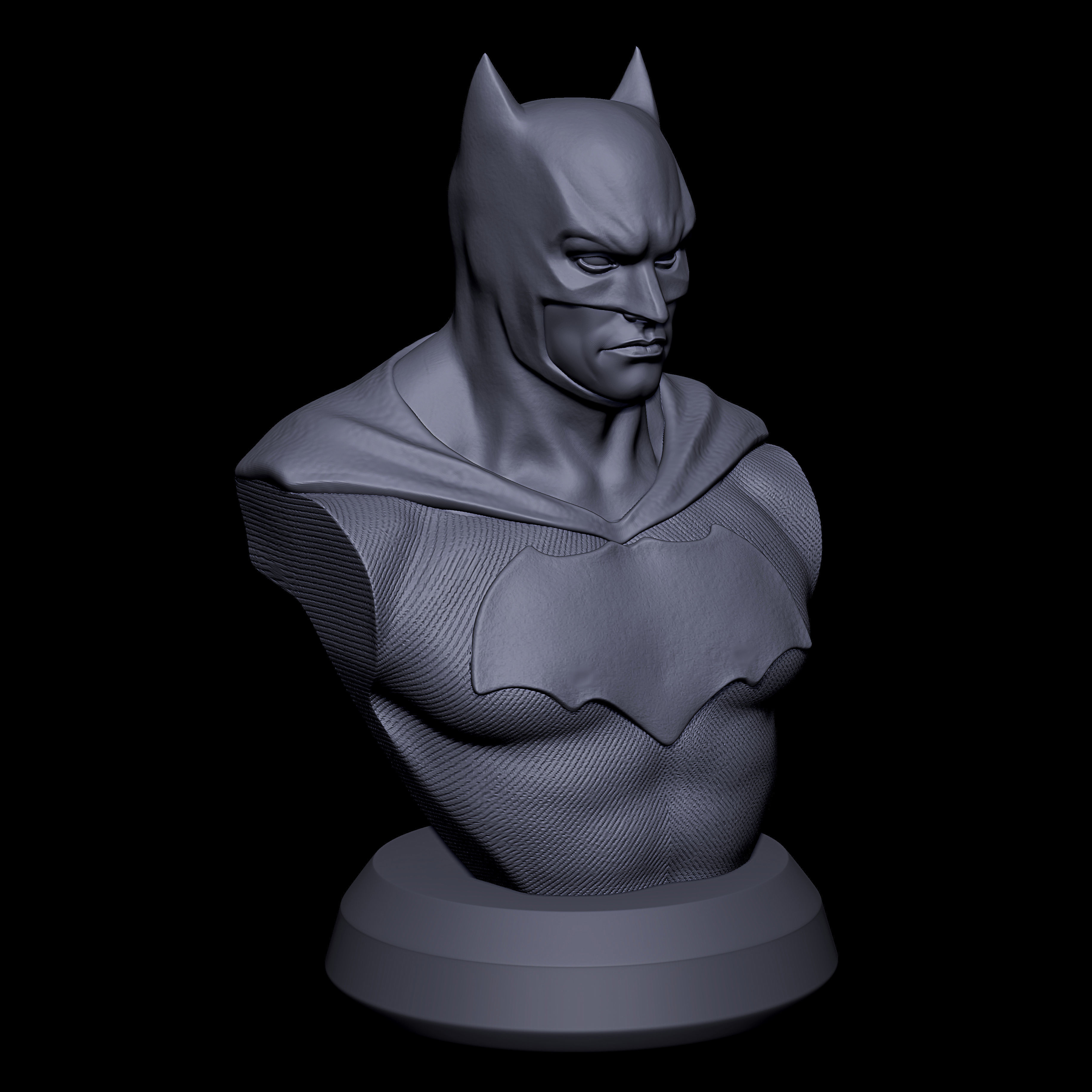 Batman bust 3D print model_4