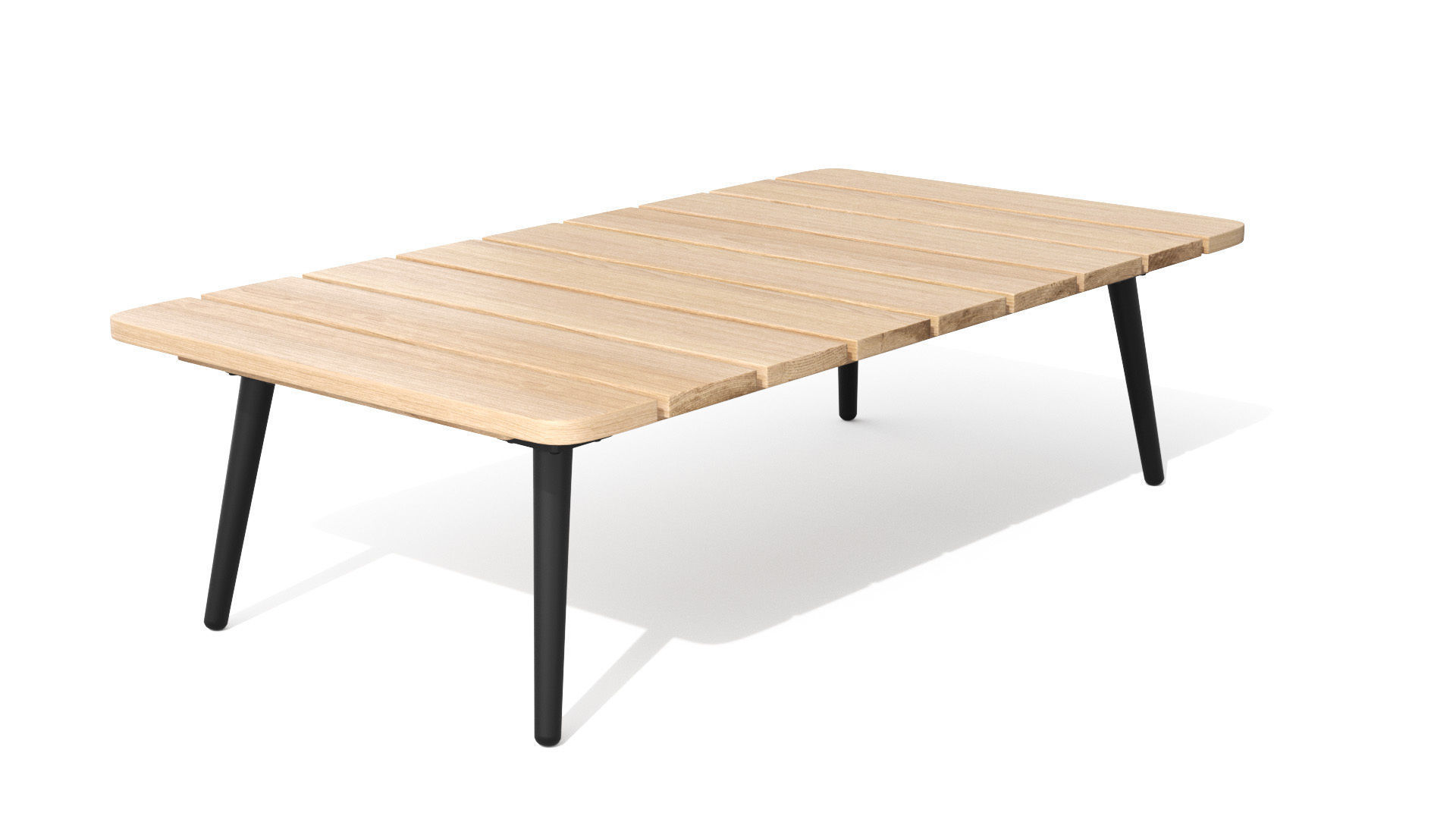 Latta Slate Gray Coffee Table Outdoor Low-poly 3D model_20