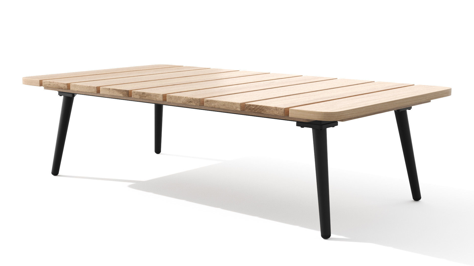 Latta Slate Gray Coffee Table Outdoor Low-poly 3D model_1