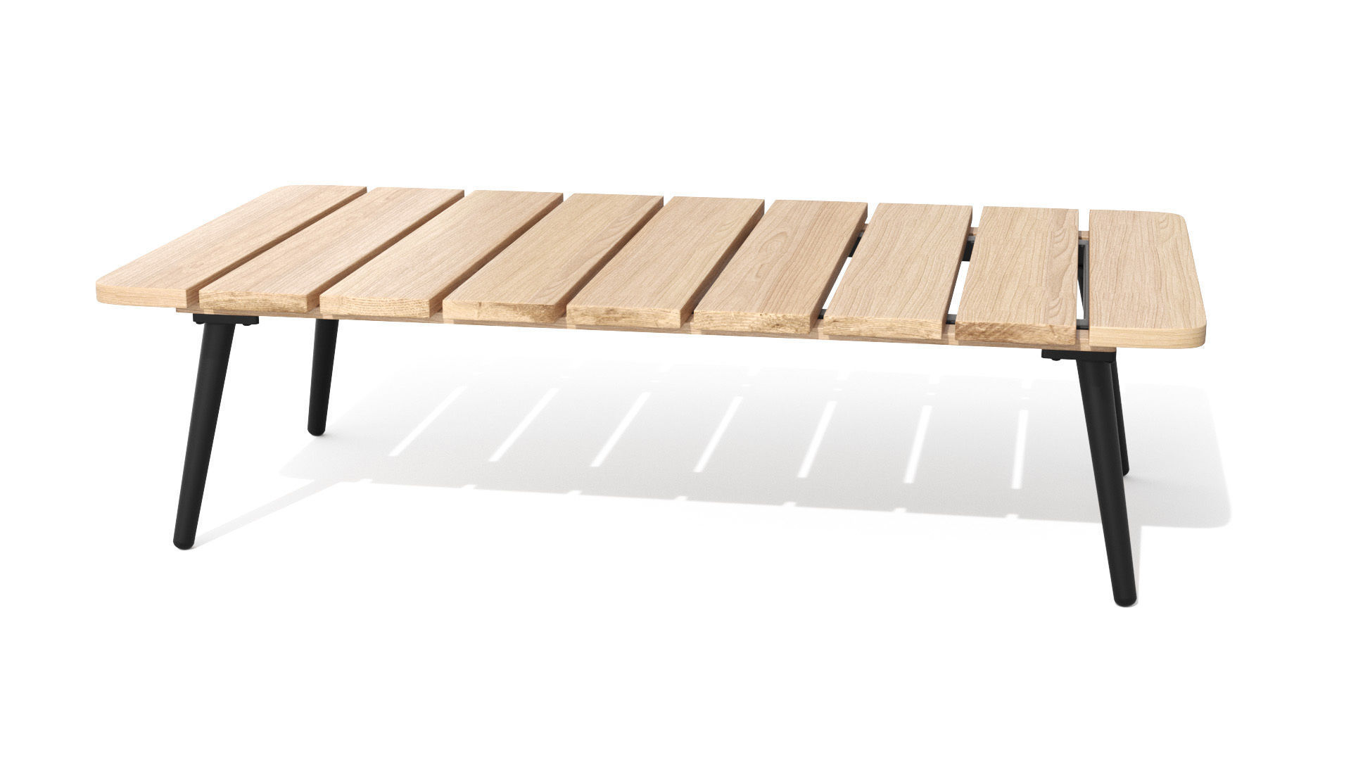 Latta Slate Gray Coffee Table Outdoor Low-poly 3D model_30