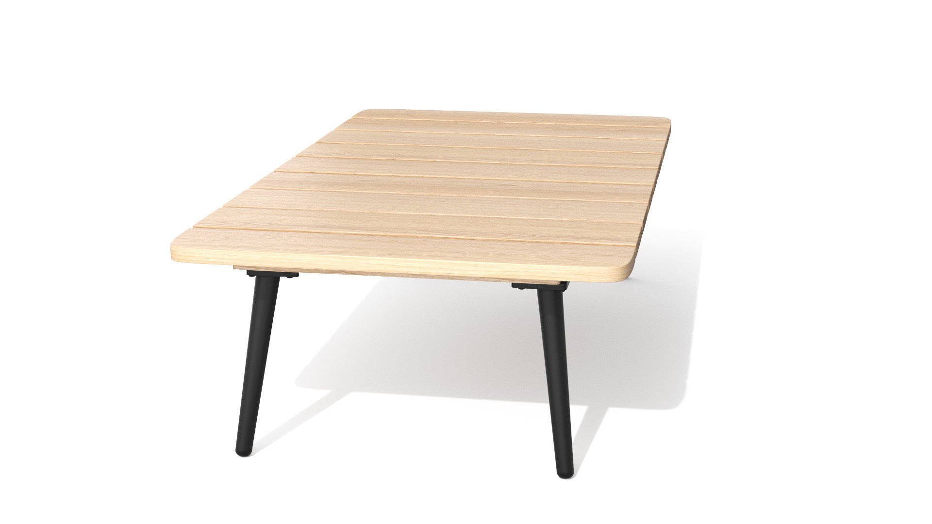 Latta Slate Gray Coffee Table Outdoor Low-poly 3D model_27