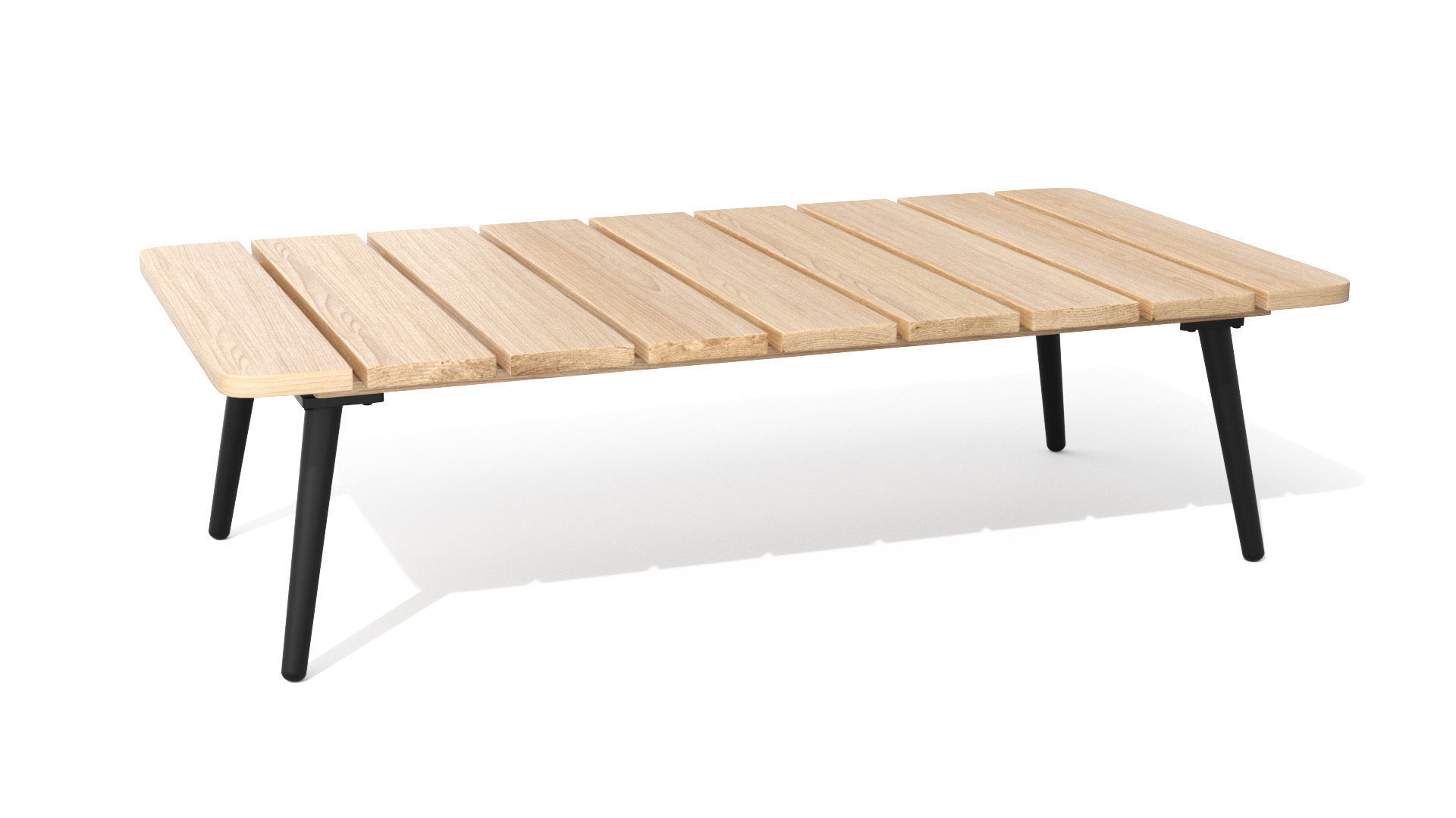 Latta Slate Gray Coffee Table Outdoor Low-poly 3D model_25