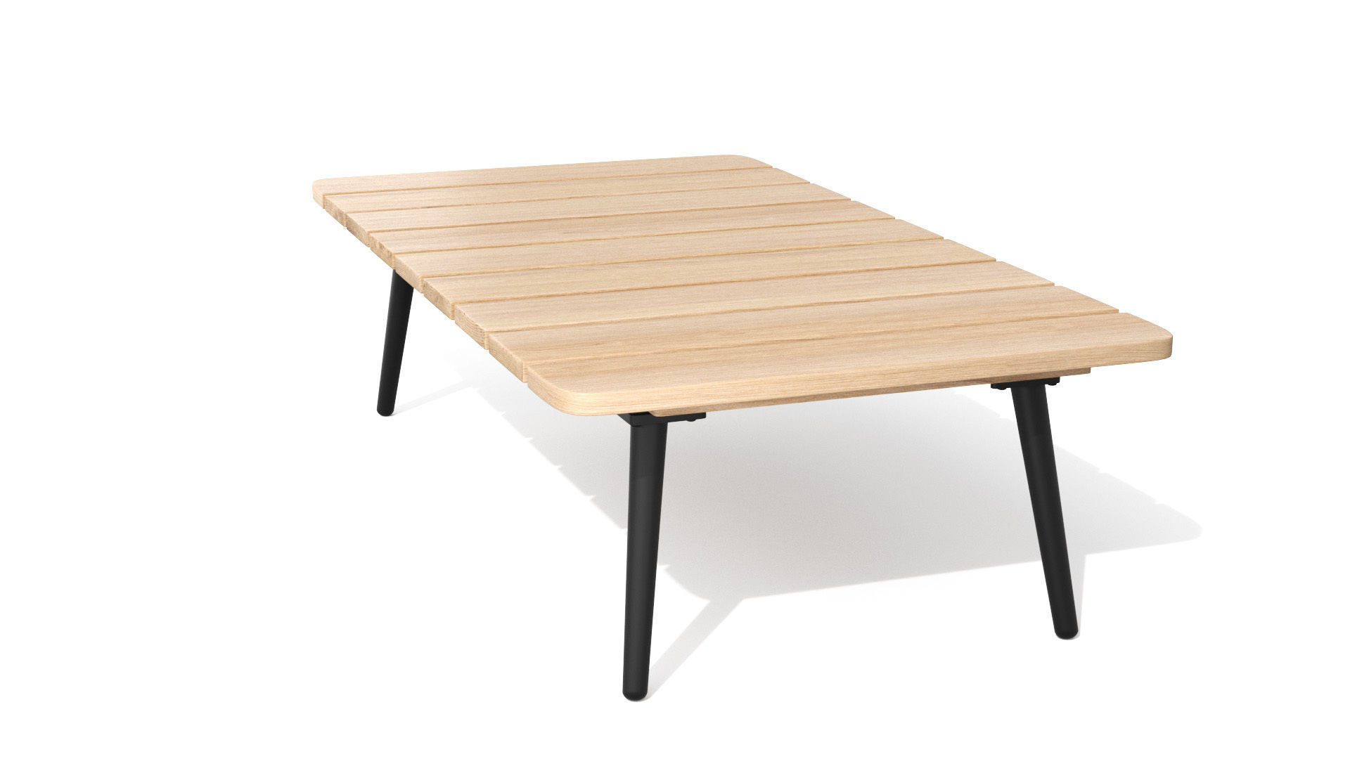 Latta Slate Gray Coffee Table Outdoor Low-poly 3D model_22