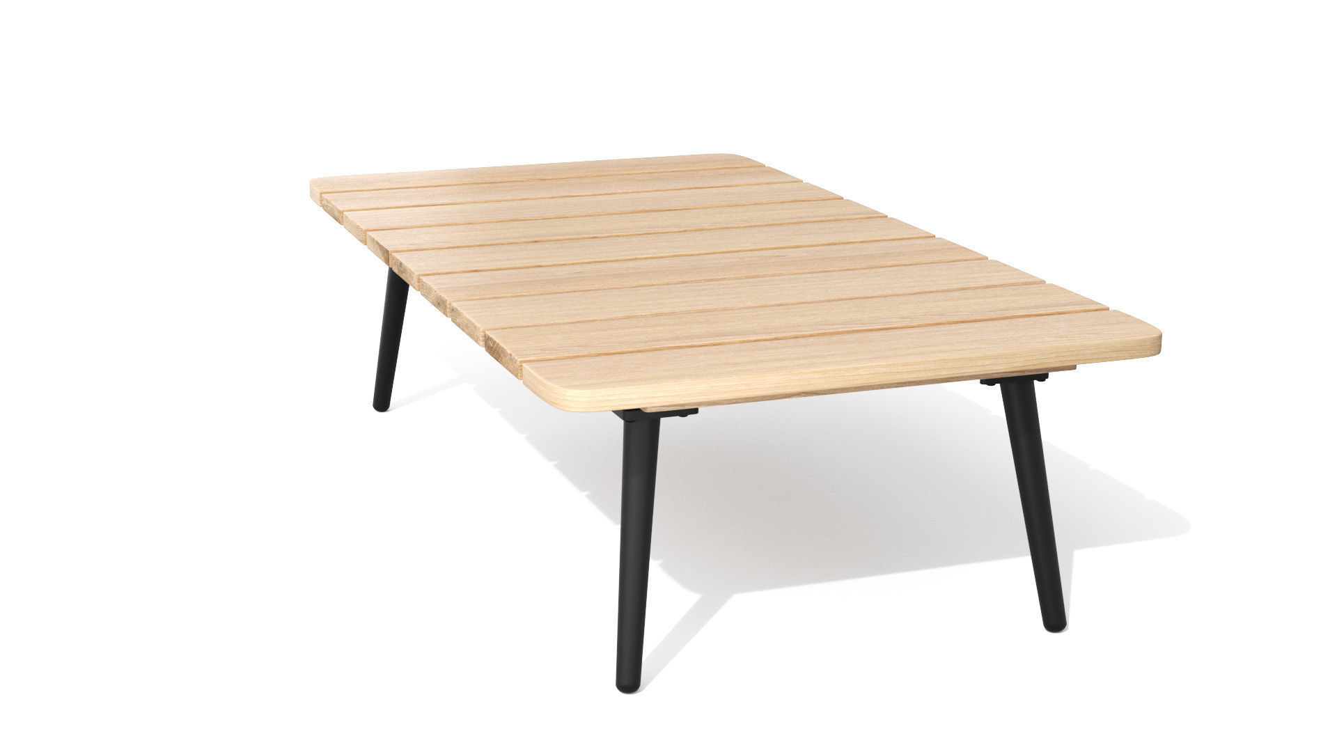 Latta Slate Gray Coffee Table Outdoor Low-poly 3D model_28