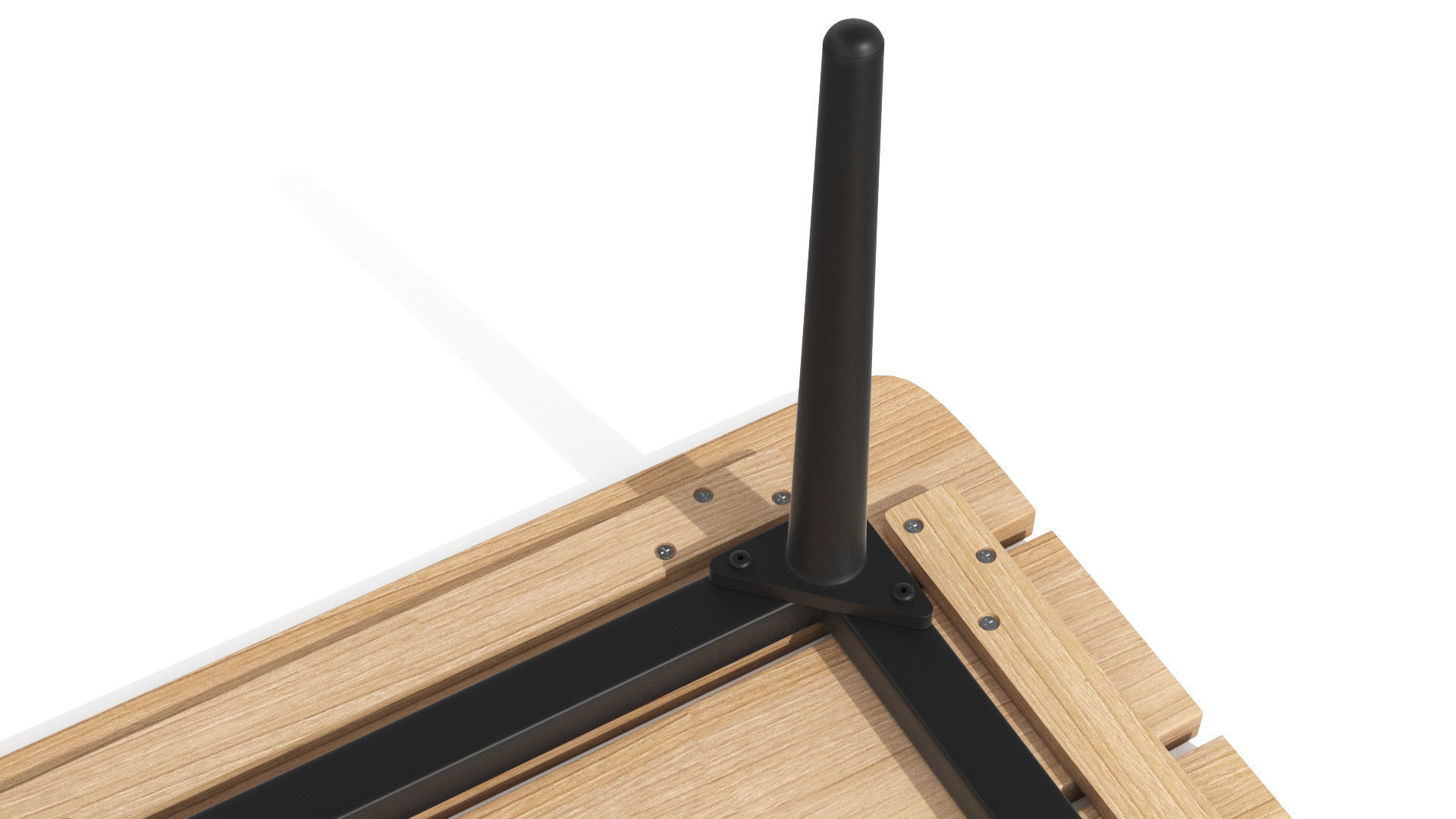 Latta Slate Gray Coffee Table Outdoor Low-poly 3D model_8