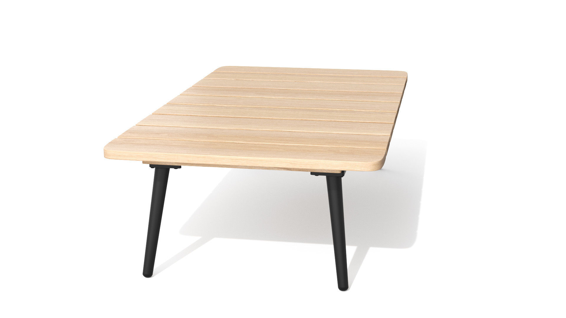 Latta Slate Gray Coffee Table Outdoor Low-poly 3D model_21