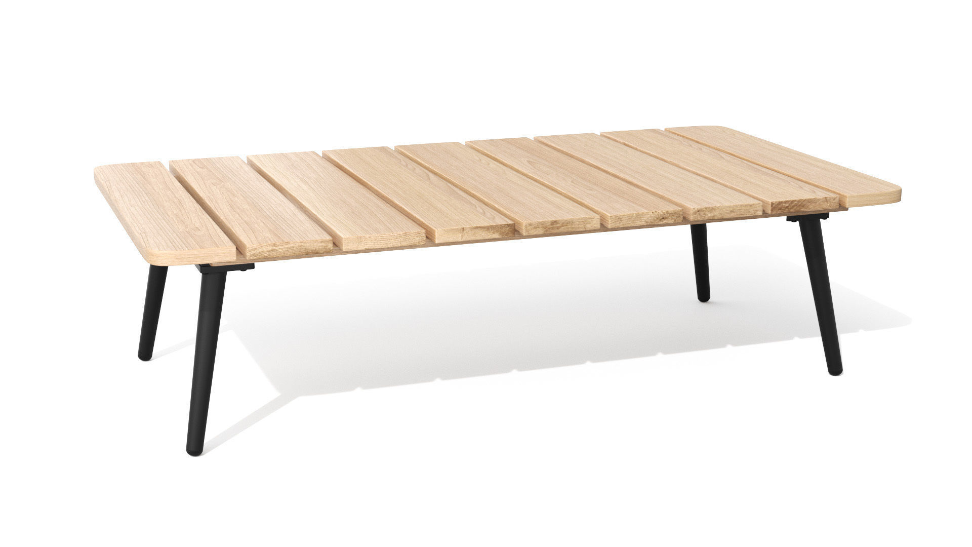 Latta Slate Gray Coffee Table Outdoor Low-poly 3D model_31