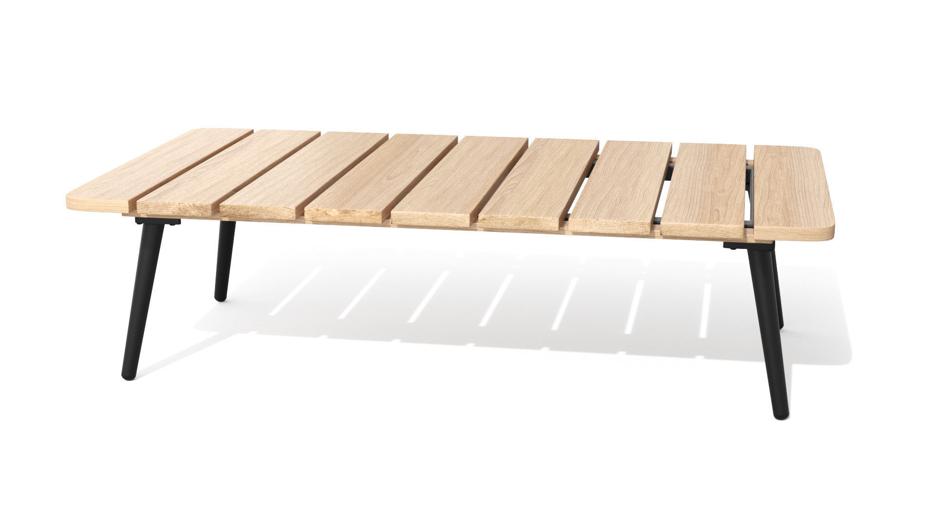 Latta Slate Gray Coffee Table Outdoor Low-poly 3D model_24