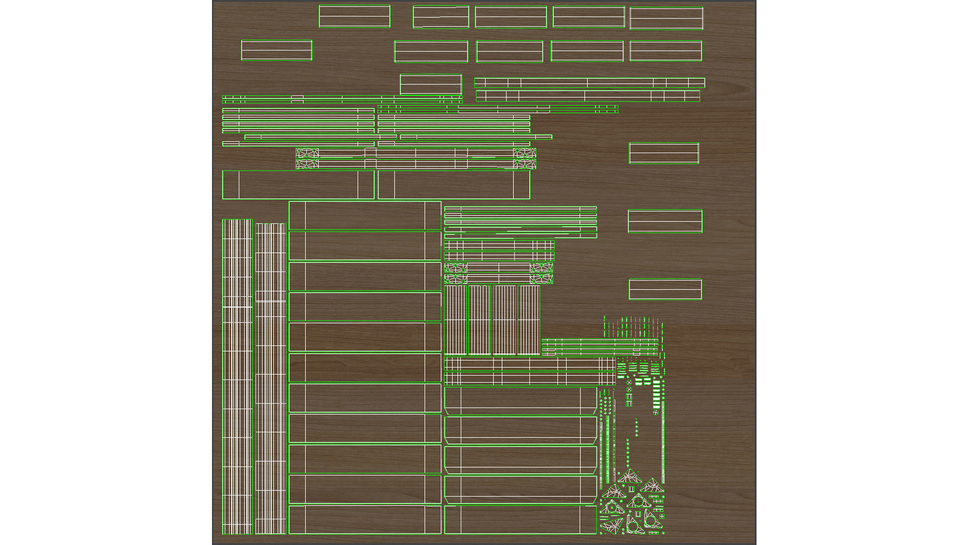 Latta Slate Gray Coffee Table Outdoor Low-poly 3D model_19