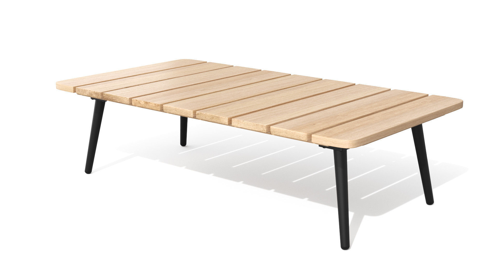 Latta Slate Gray Coffee Table Outdoor Low-poly 3D model_23