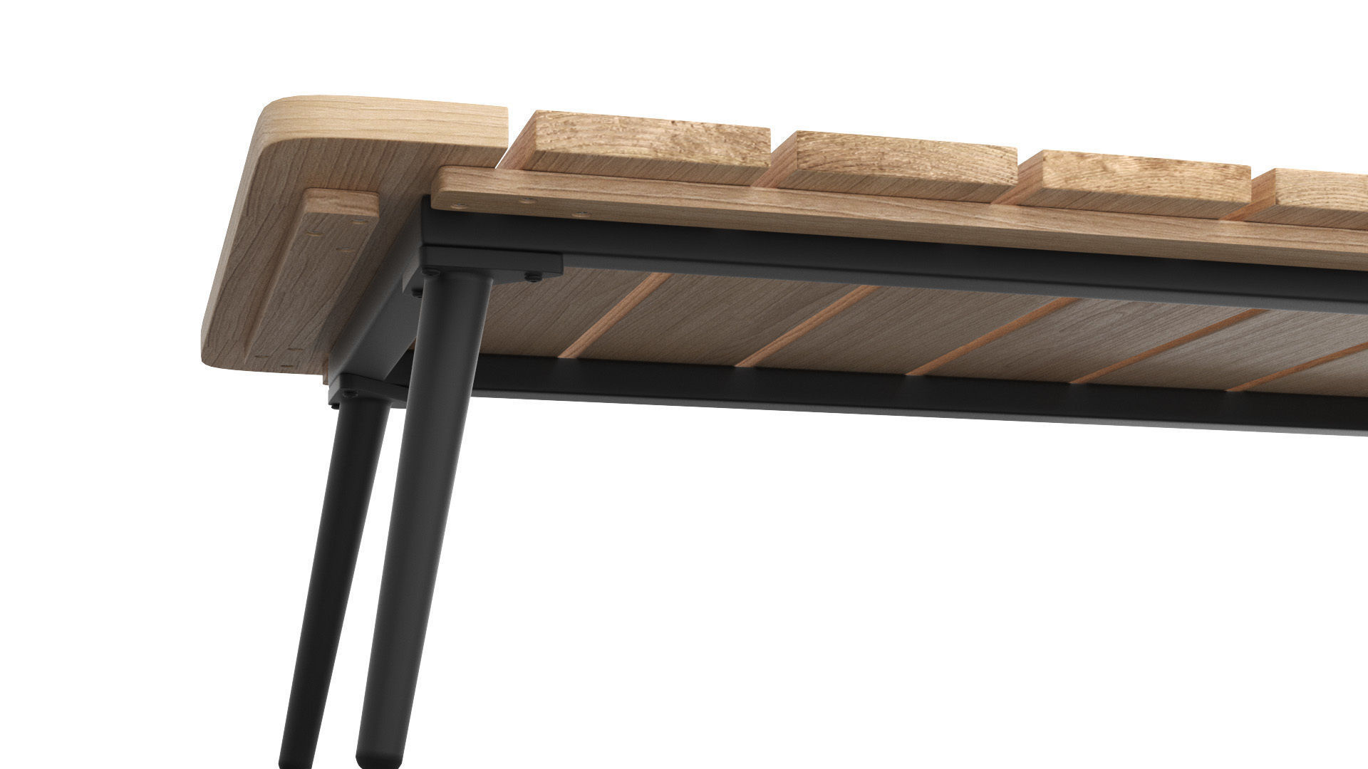 Latta Slate Gray Coffee Table Outdoor Low-poly 3D model_6