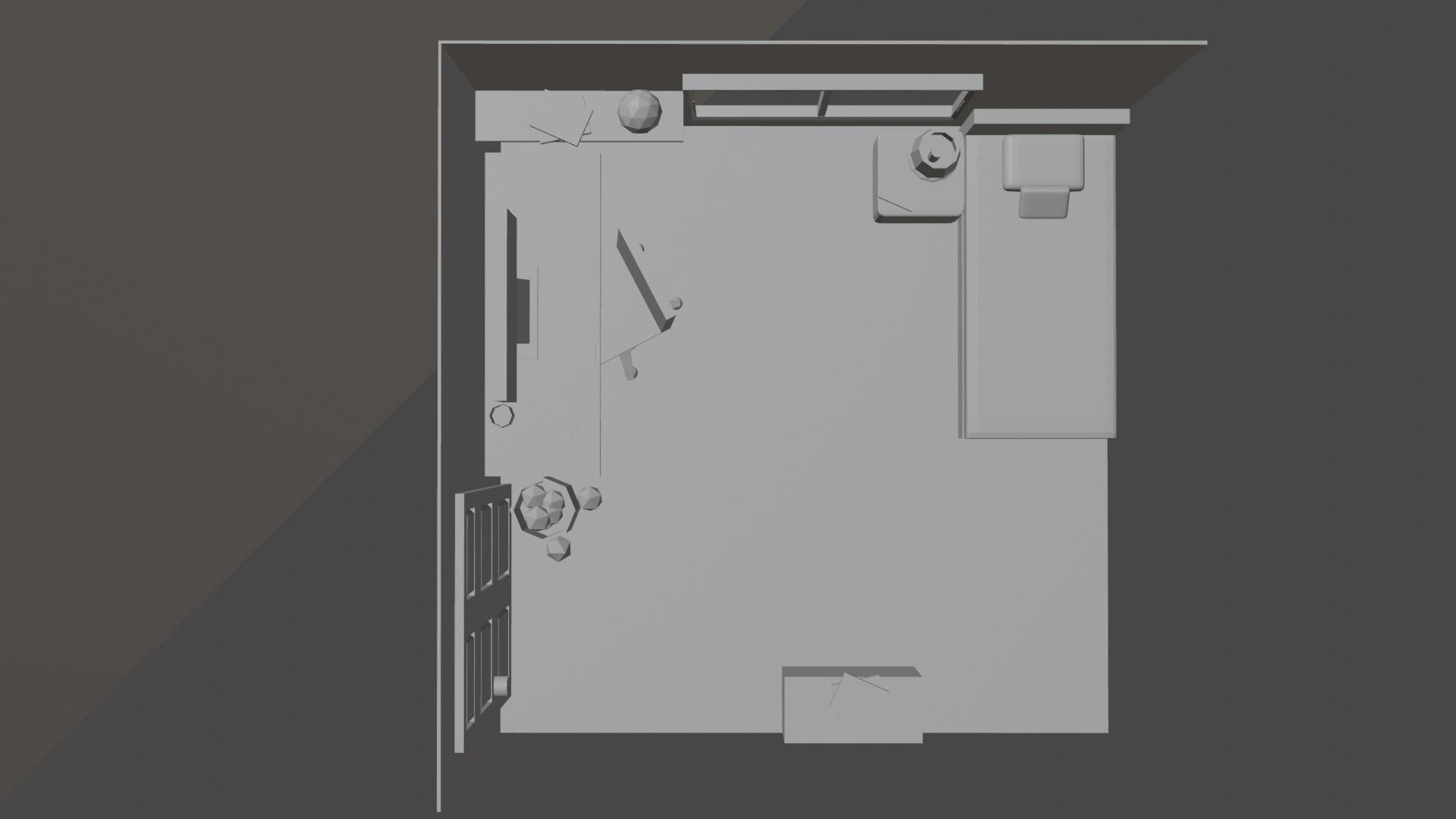 bedroom design 3D model_4