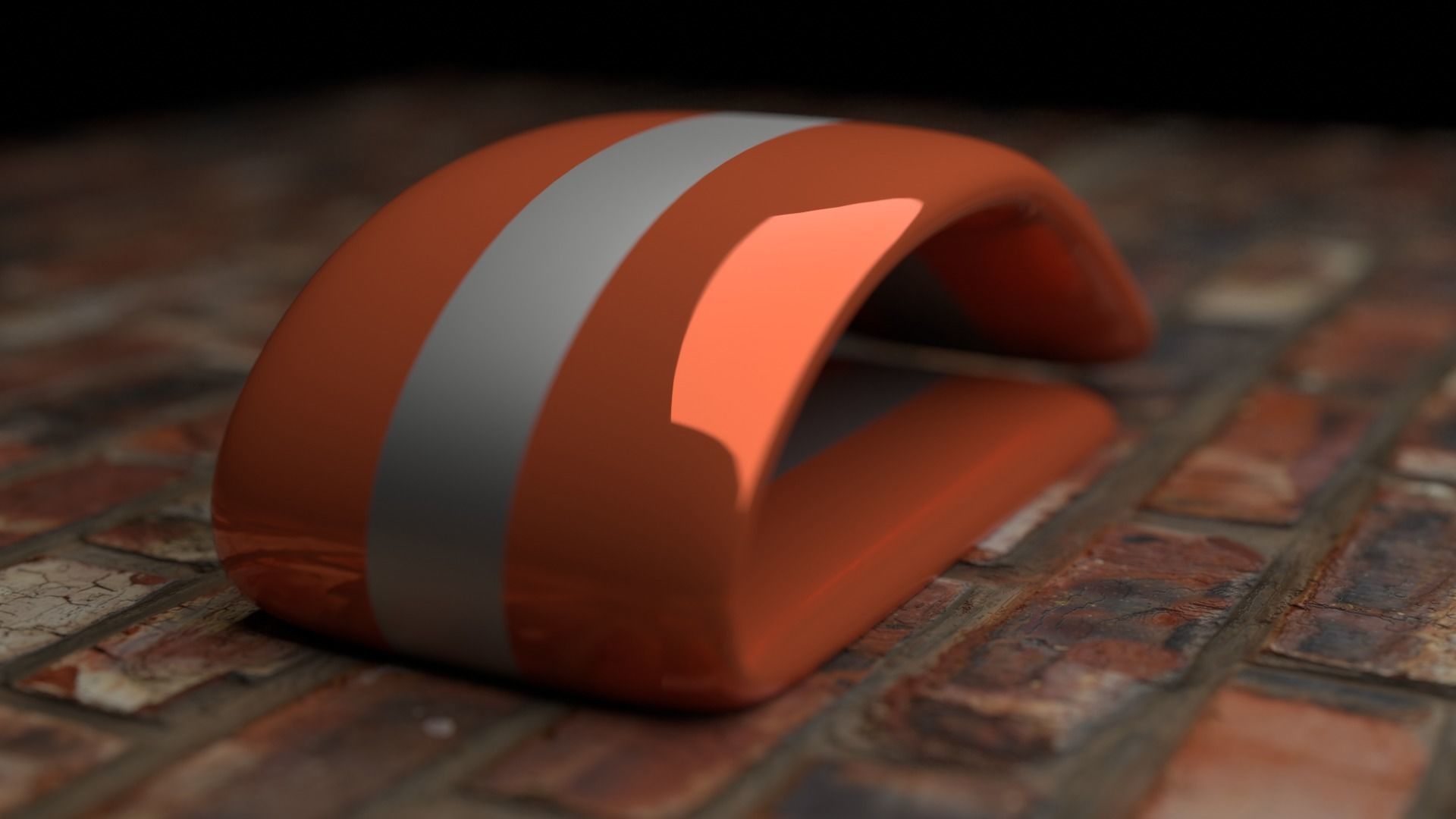 Concept Futuristic Mouse Low-poly 3D model_2