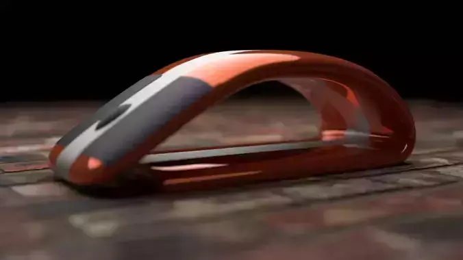 Concept Futuristic Mouse Low-poly 3D model Concept Futuristic Mouse Low-poly 3D model